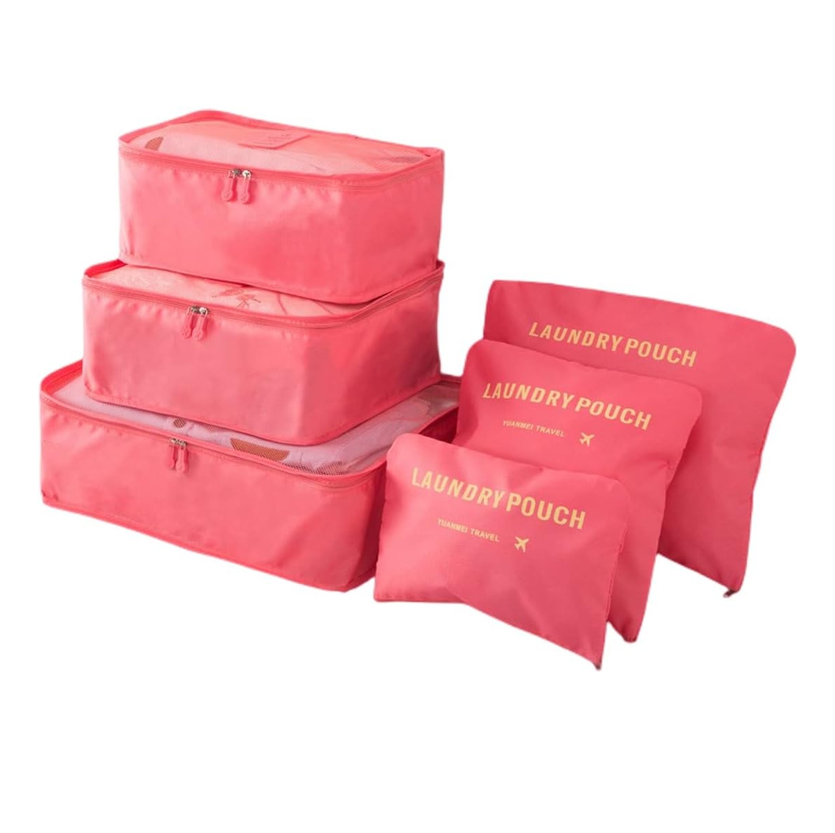 Organizador De Maleta Set Por 6 Unidades - Color: Negro